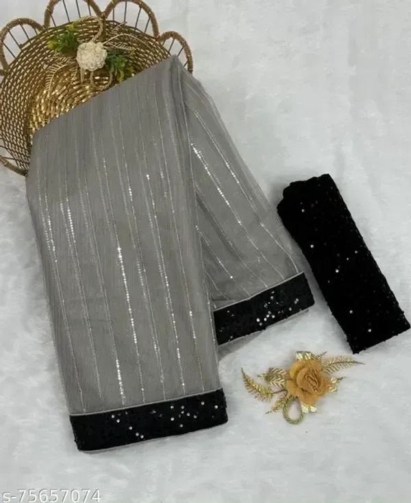 UNIQUE DESIGN SAREE - Free Size
