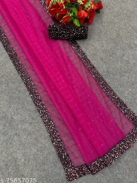 UNIQUE DESIGN SAREE - Free Size