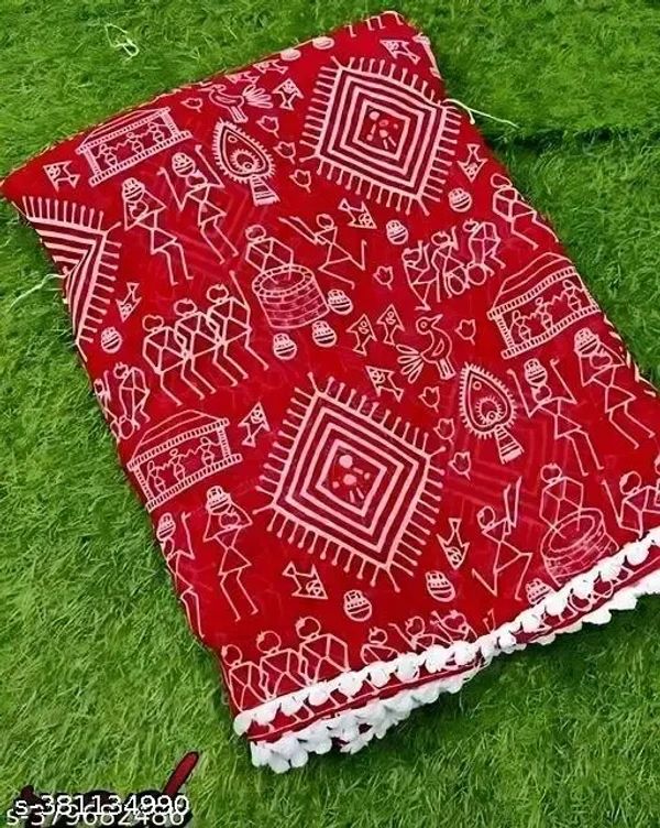 Georgette Saree Georgette Ka Saree - Free Size