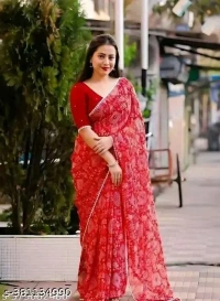 Georgette Saree Georgette Ka Saree - Free Size