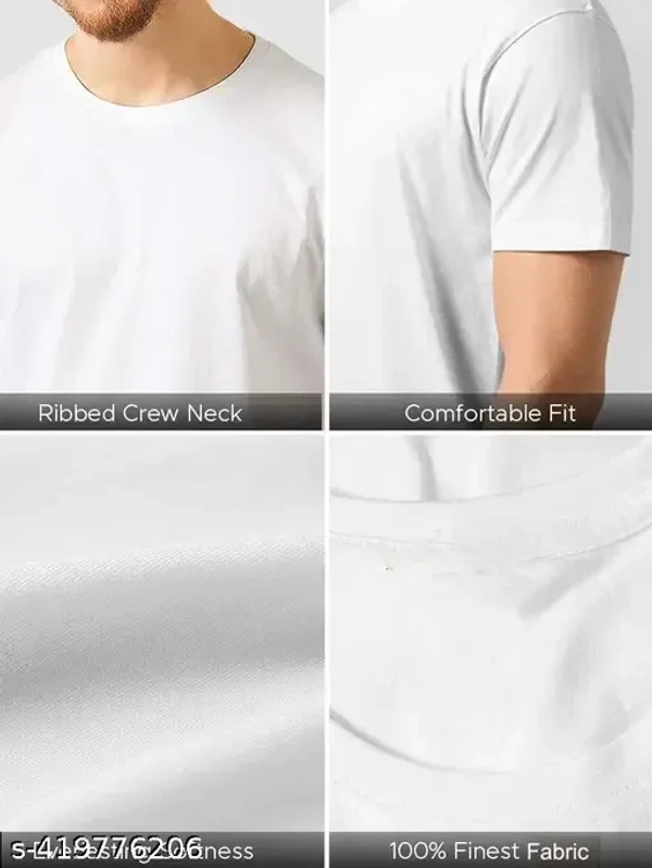 Half Sleeve Life Line G tshirt for men and boys white tshirt - M