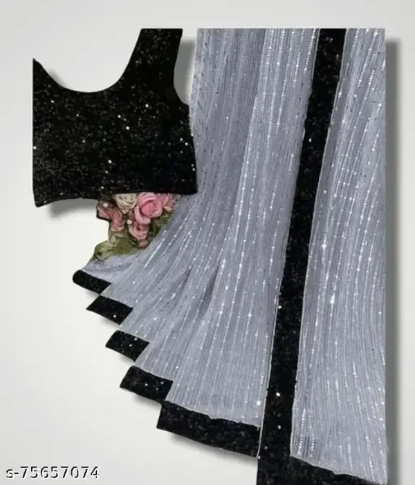UNIQUE DESIGN SAREE - Free Size