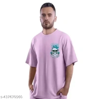Four Brother'S GRAPHICS PRINTED COTTON BLEND FABRIC OVERSIZED T-SHIRT FOR MEN | MOT-0020 - XL