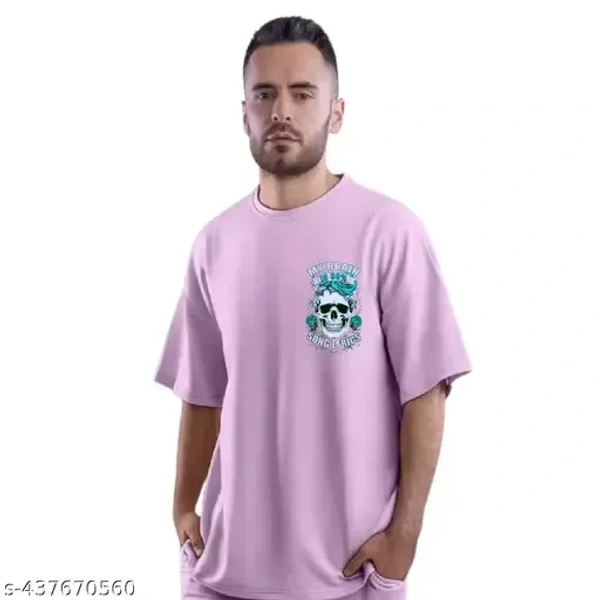 Four Brother'S GRAPHICS PRINTED COTTON BLEND FABRIC OVERSIZED T-SHIRT FOR MEN | MOT-0020 - XL