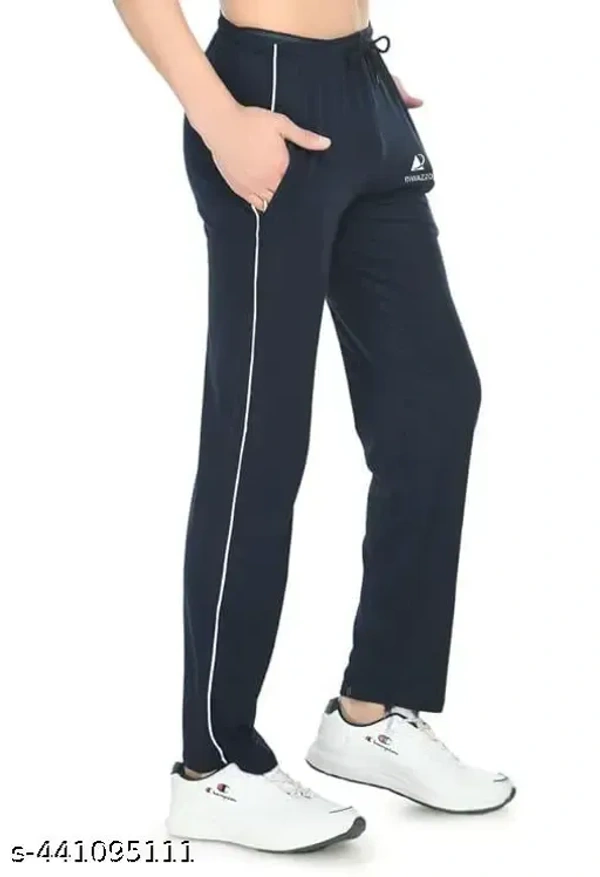 Classic Men's Navy Blue Cotton Track Pants | Perfect Pyjamas for Relax & Style - 34