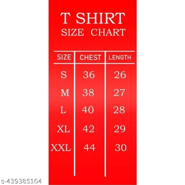 HARE KRISHNA PRINTED T SHIRT ORANGE HALF SLEEVE T SHIRT FOR MEN - M