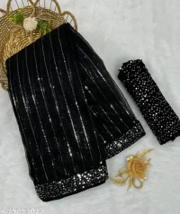 UNIQUE DESIGN SAREE - Free Size