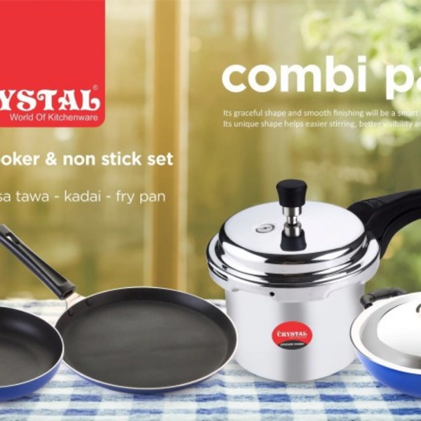 Crystal Kitchen Combi Cookware Set 8 Pc