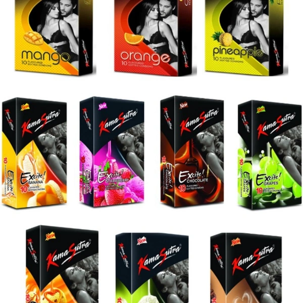 Kamasutra Honeymoon Condoms 10 Flavors