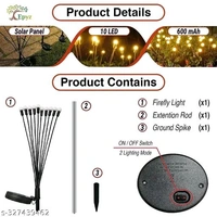 Garden Solar Lights. With Free Dilevery  - Black, Height 26in
