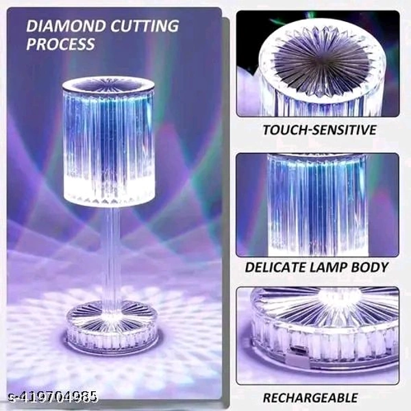 Crystal Table Lamp Multicolor. With Free Dilevery 