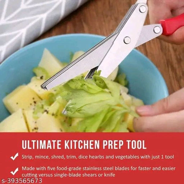 Five Layer Blade Of Stainless Steel For Chopping.