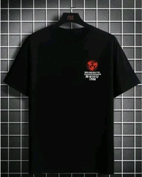 Attractive Western Wear Fashion Tshirt Man Tshirt Anime Black T-shirt With Back Print Design Men Tshirt  - Black, XL