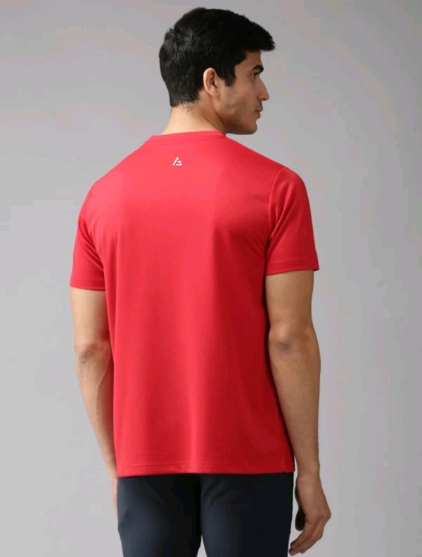 FABLE Red Men's Half Sleeves T-Shirt  - Guardsman Red, M