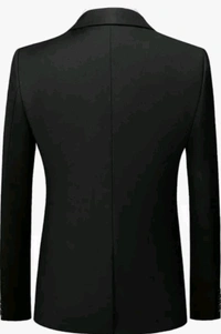 FUBAR Solid Single Breasted Formal Men Blazer - Black, XL