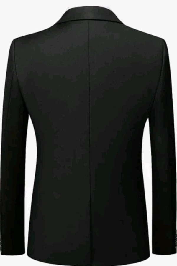 FUBAR Solid Single Breasted Formal Men Blazer - Black, XL