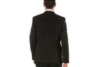 FUBAR Solid Single Breasted Formal Men Blazer - Black, L