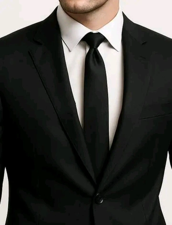 FUBAR Solid Single Breasted Formal Men Blazer - Black, XL