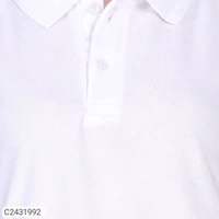 Ketex  Cotton Blend Polo Neck Tshirt - White, M