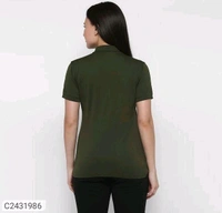 Ketex  Cotton Blend Polo Neck Tshirt - Deep Fir, XL
