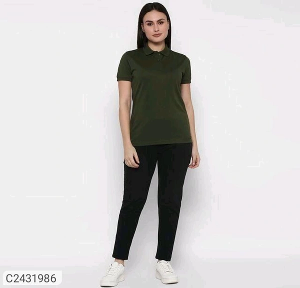 Ketex  Cotton Blend Polo Neck Tshirt - Deep Fir, XL