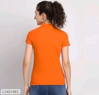 Ketex  Cotton Blend Polo Neck Tshirt - Blaze Orange, XXL