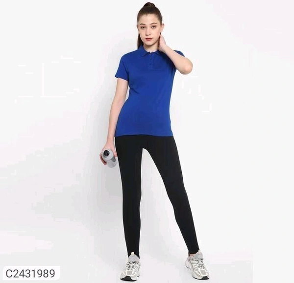 Ketex  Cotton Blend Polo Neck Tshirt - Royal Blue, XL