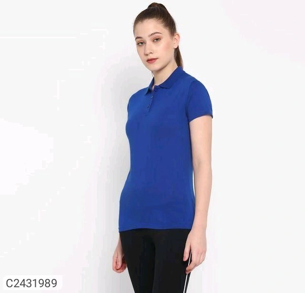 Ketex  Cotton Blend Polo Neck Tshirt - Royal Blue, XXL