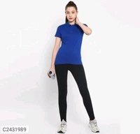 Ketex  Cotton Blend Polo Neck Tshirt - Royal Blue, XXL