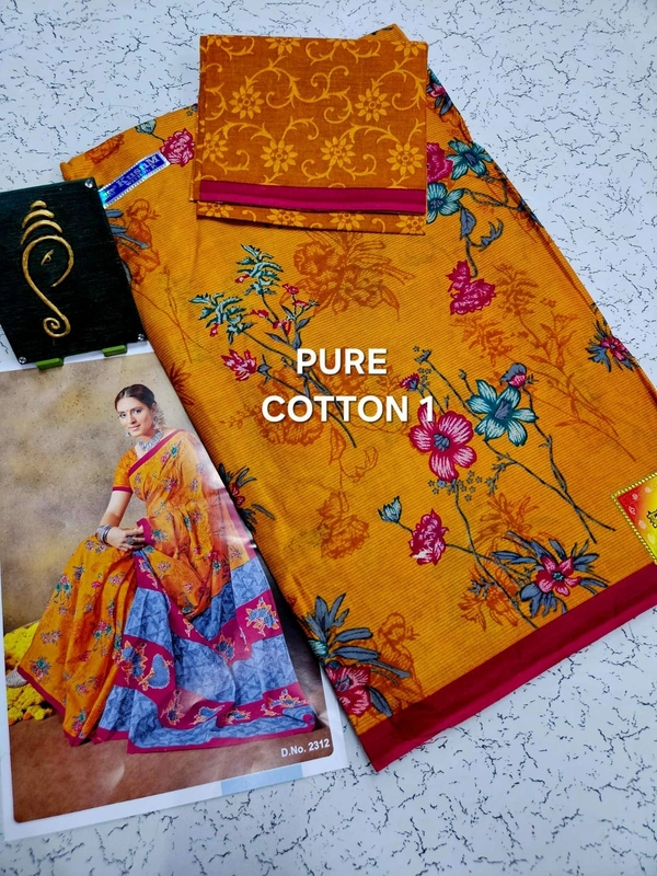 PureCotton 1 - 5.50mtr+ 1 mtr blouse