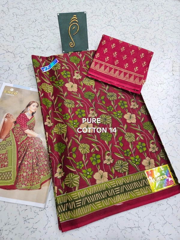 PureCotton 14 - 5.50saree+1mtr blouse