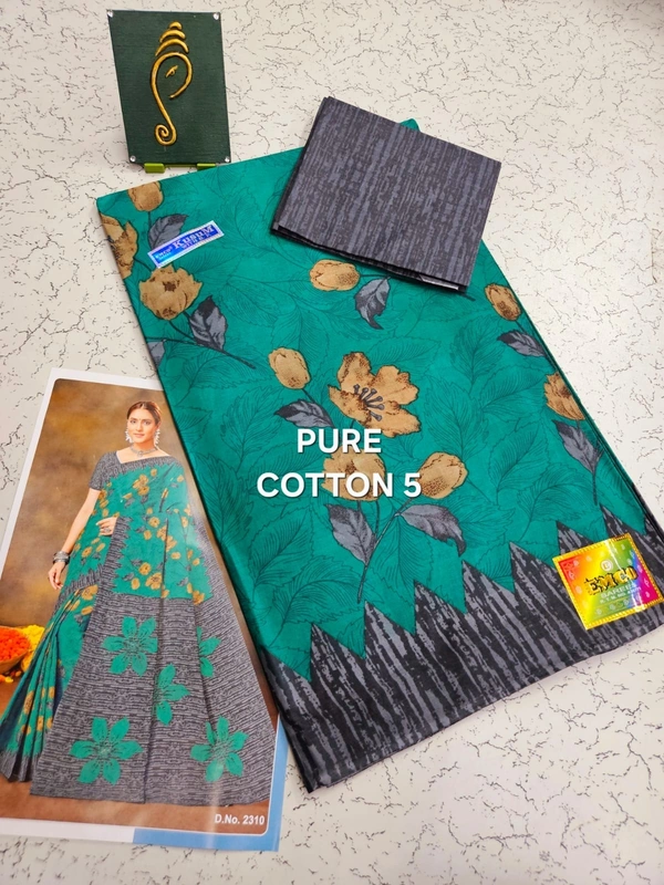 PureCotton 5 - 5.50saree+1mtr blouse