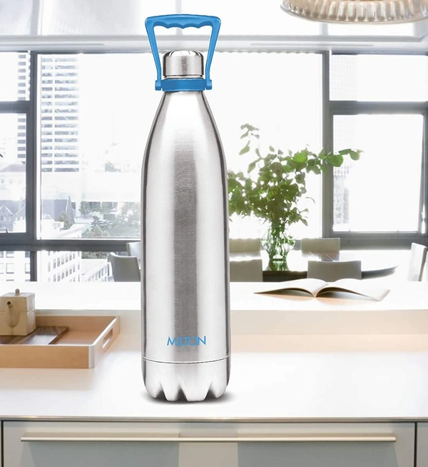Milton Duo 2200 Thermosteel 24 Hours Hot and Cold Water Bottle with Handle - Hiranagar