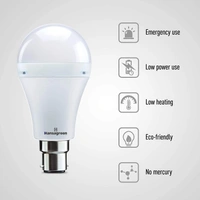 Hansagreen 10 watts Cool White LED Emergency Bulb, For Indoor Lighting, Rechargeable (1 Year Warranty) - Hiranagar, Kathua Samba