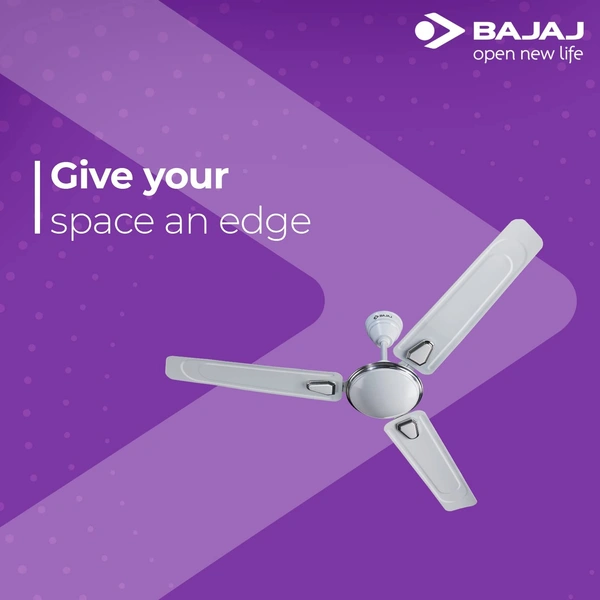 Bajaj Edge HS Deco Plus Ceiling Fan 1200 mm, Opal White - Hiranagar, Kathua Samba