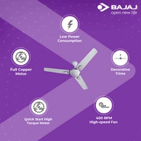 Bajaj Edge HS Deco Plus Ceiling Fan 1200 mm, Opal White - Hiranagar, Kathua Samba