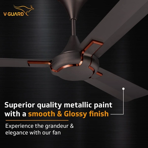 V-Guard Exado Pro Decorative Ceiling Fan with Anti-Dust Technology (1200 mm, 3 Year Warranty) (Choco Brown Matte) - Hiranagar, Kathua Jatwal