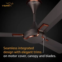 V-Guard Exado Pro Decorative Ceiling Fan with Anti-Dust Technology (1200 mm, 3 Year Warranty) (Choco Brown Matte) - Hiranagar, Kathua Jatwal
