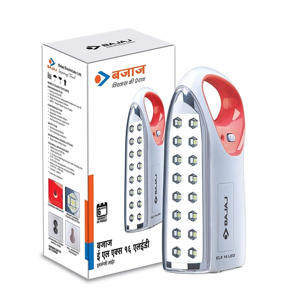Bajaj ELX 16 LED RED Emergency Light (Red) - Hiranagar, Kathua Jatwal