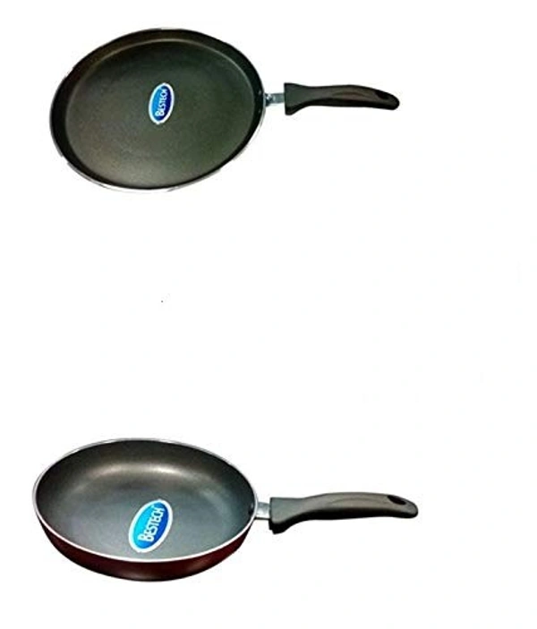 Bestech Nonstick Induction Base Cookware 2pcs Set with Free Scrubber and Wooden Spatula - Hiranagar, Kathua Jatwal