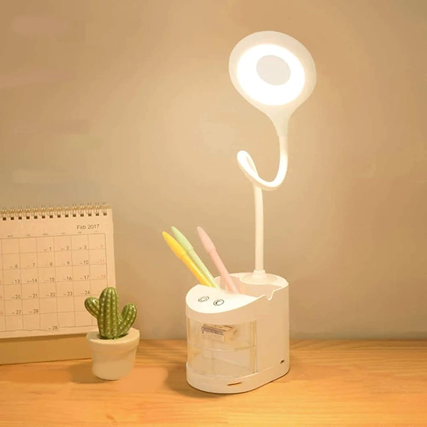 20 LED + 8 LED Night Light Table Desk Lamp with Eye-Comfort Light Tech, Rechargeable Powerful Li-ion Battery and 3-Level Dimming, Warm - Hiranagar, Kathua Jatwal