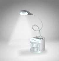 20 LED + 8 LED Night Light Table Desk Lamp with Eye-Comfort Light Tech, Rechargeable Powerful Li-ion Battery and 3-Level Dimming, Warm - Hiranagar, Kathua Jatwal