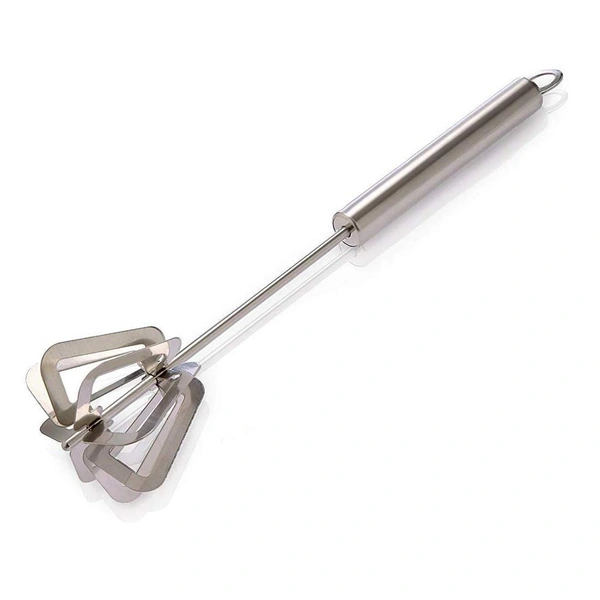 Stainless Steel Mix Egg, Lassi, Butter Milk Maker, Mixer Spring Hand Press Blender Whisk - Hiranagar, Kathua Jatwal