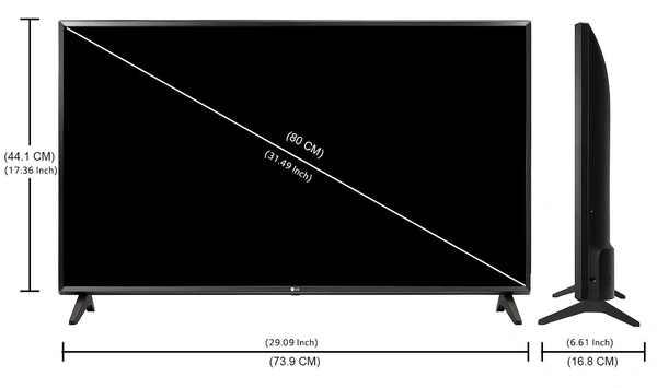LG 80 cm (32 inch) HD Ready LED Smart TV  Ceramic Black (32LM565BPTA) - Hiranagar Kathua Jatwal, Within 5 days Delivery