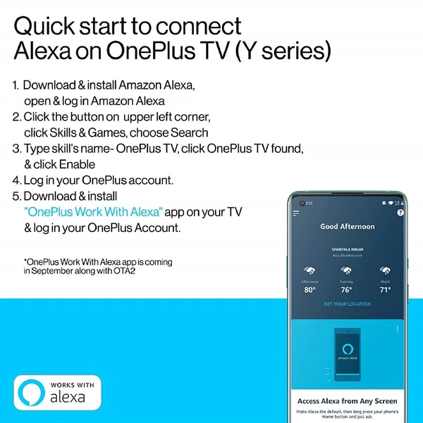 OnePlus 80 cm (32 inches) Y Series HD Ready LED Smart Android TV 32Y1 (Black) - Free Scheduled Delivery
