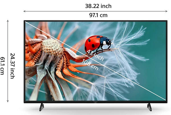 Sony Bravia 108 cm (43 inches) 4K Ultra HD Smart LED Google TV - Free Scheduled Delivery