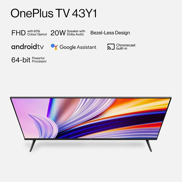 OnePlus 108 cm (43 inches) Y Series Full HD LED Smart Android TV - Free Scheduled Delivery
