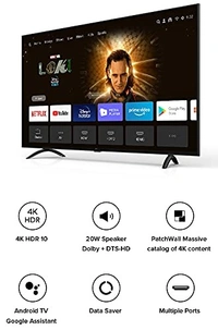 Mi 108 cm (43 Inches) 4K Ultra HD Android Smart LED TV 4X - Free Scheduled Delivery