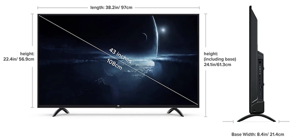 Mi 108 cm (43 Inches) 4K Ultra HD Android Smart LED TV 4X - Free Scheduled Delivery