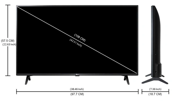 LG 108 cm (43 inches) Full HD LED Smart TV 43LM5650PTA (Ceramic Black) - Free Scheduled Delivery